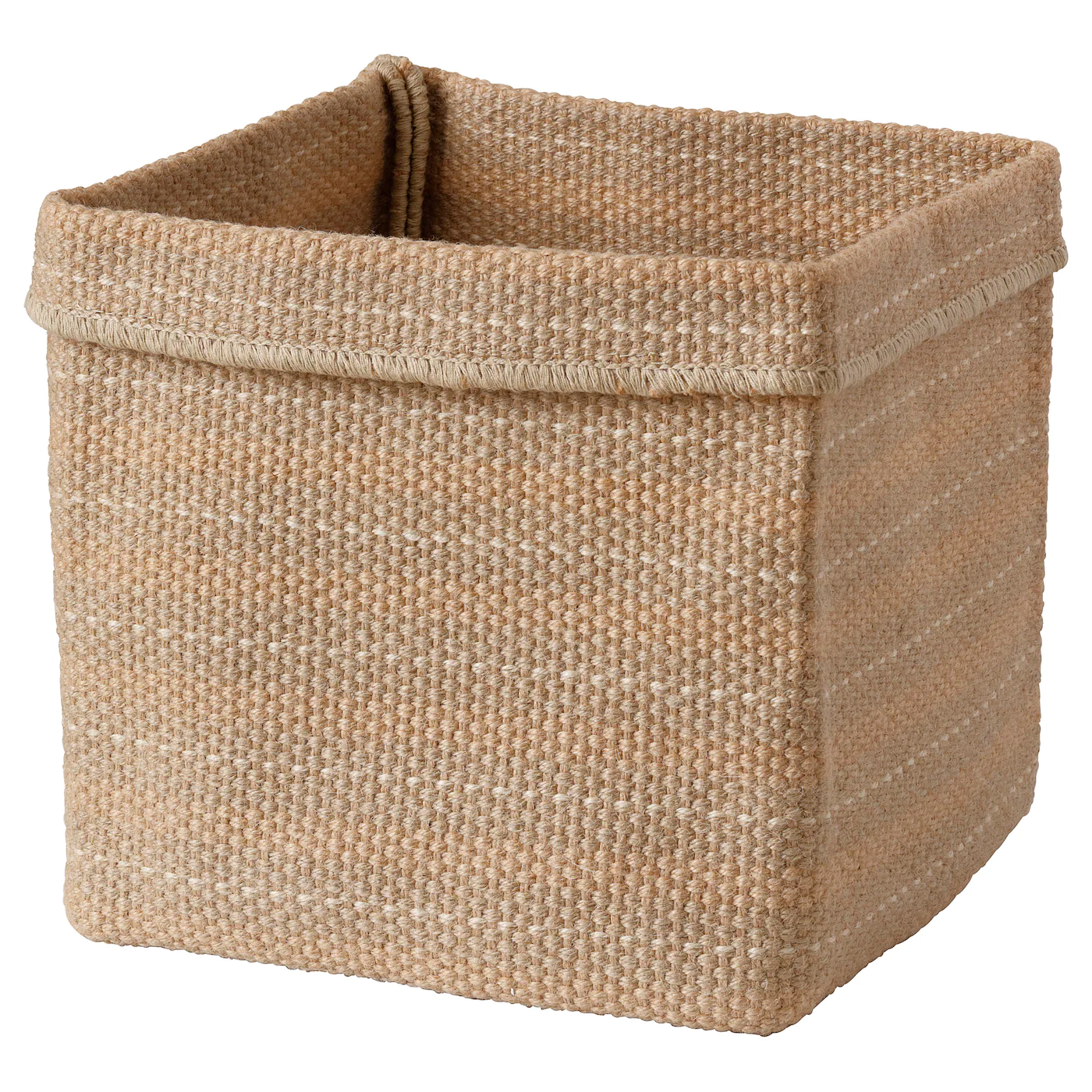 IKEA BASSÄNG Basket Jute/natural 11 ¾x11 ¾x13 ¾ "