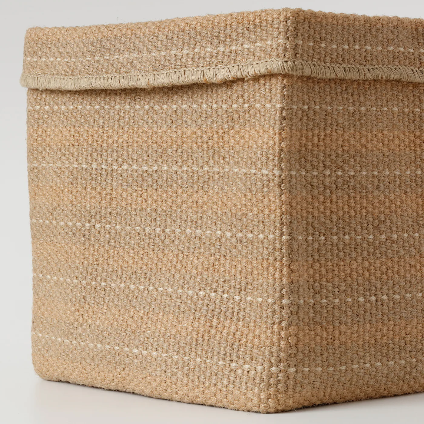 IKEA BASSÄNG Basket Jute/natural 11 ¾x11 ¾x13 ¾ " - Image 3