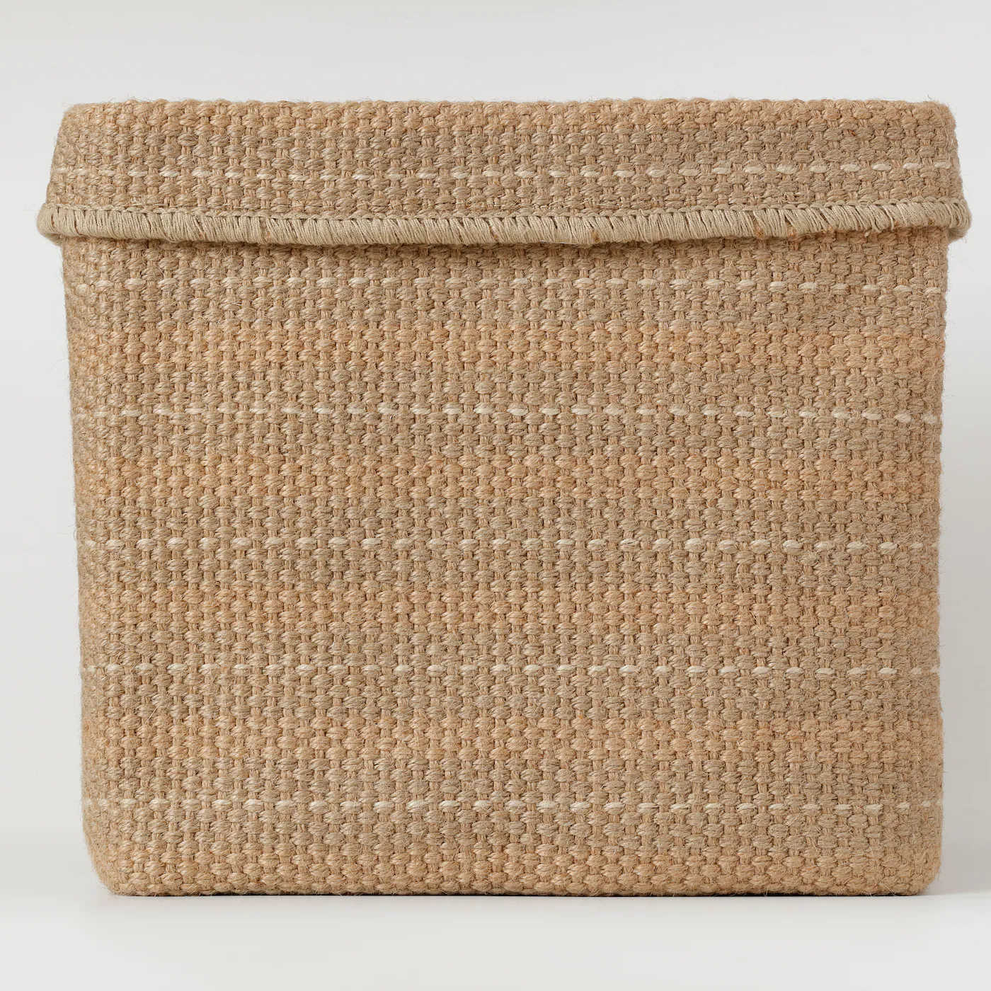 IKEA BASSÄNG Basket Jute/natural 11 ¾x11 ¾x13 ¾ " - Image 4