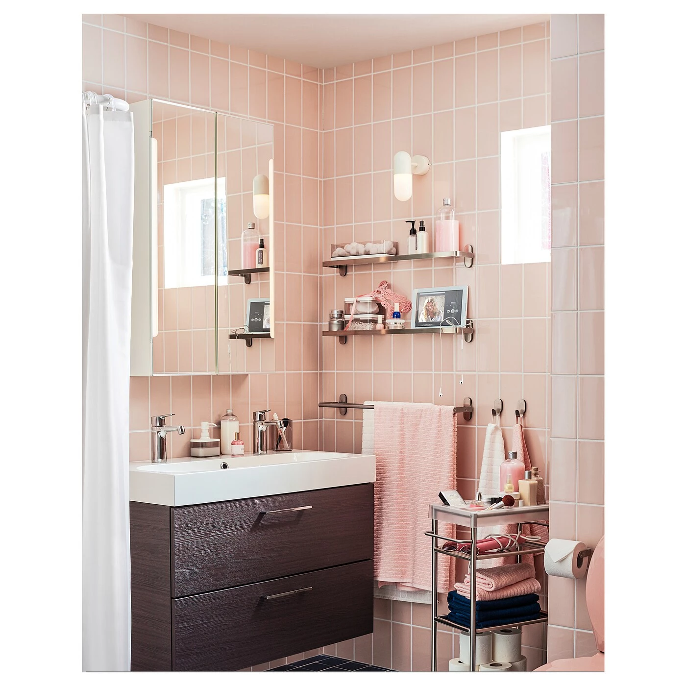 IKEA BROGRUND Glass Shelf 26 3/8x4 3/8 " - Image 2