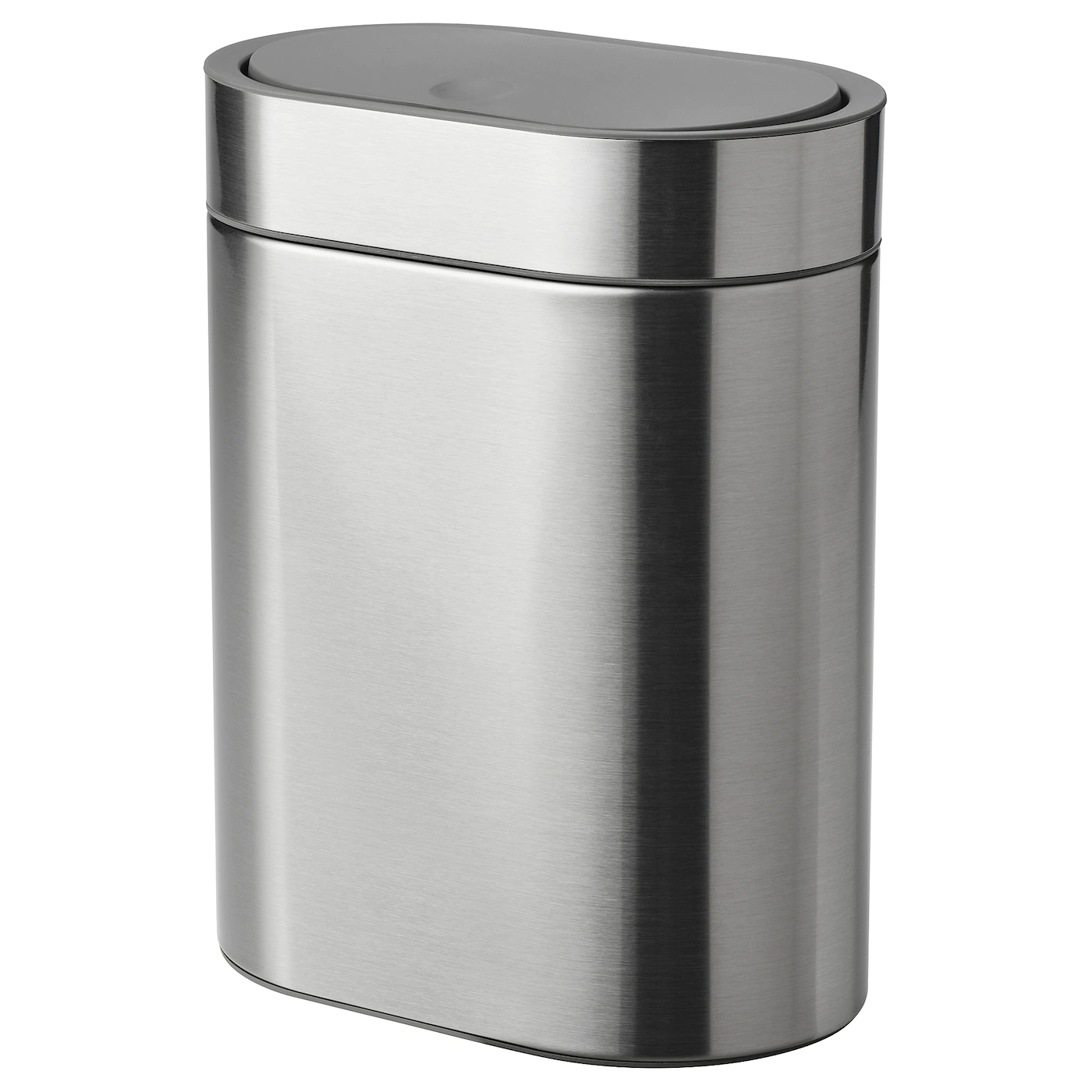 IKEA BROGRUND Touch Top Trash Can Stainless Steel 1 Gallon