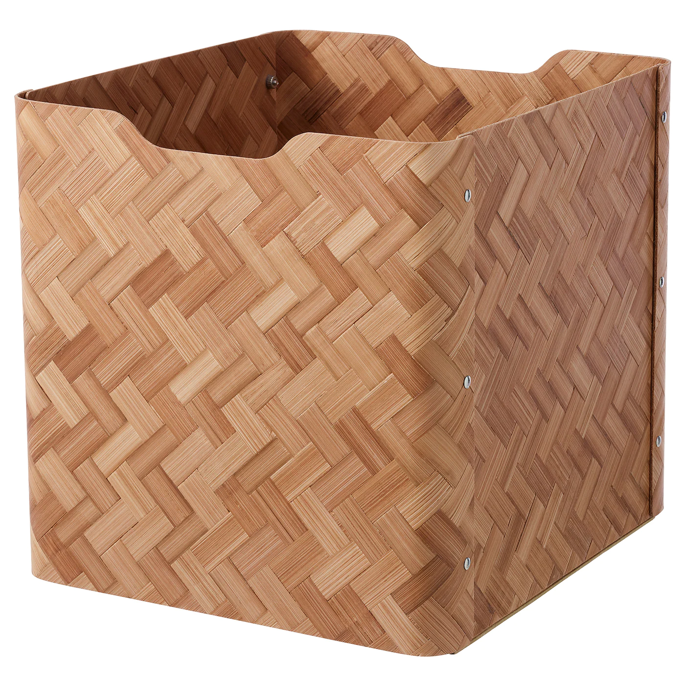 IKEA BULLIG Box Bamboo/brown 12 ½x13 ¾x13 "