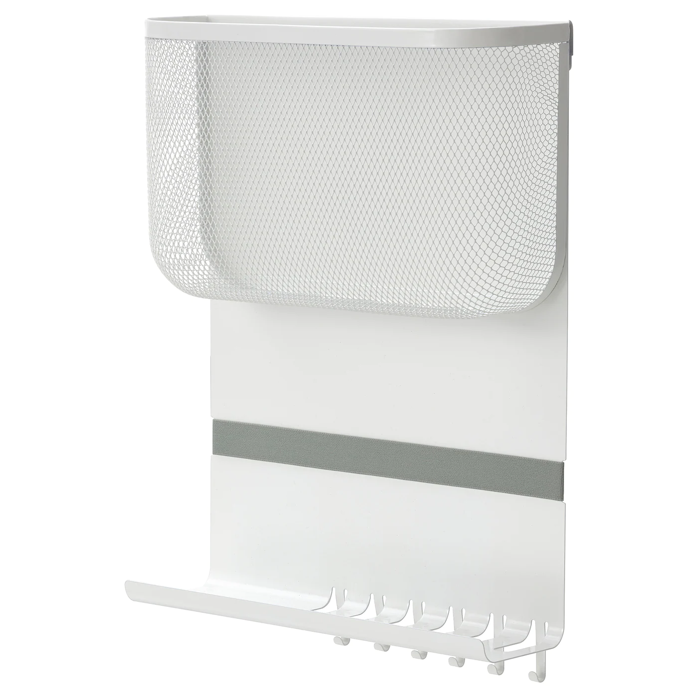 IKEA DRÖNJÖNS Wall Storage With Hooks White 11 ¾x4x17 "