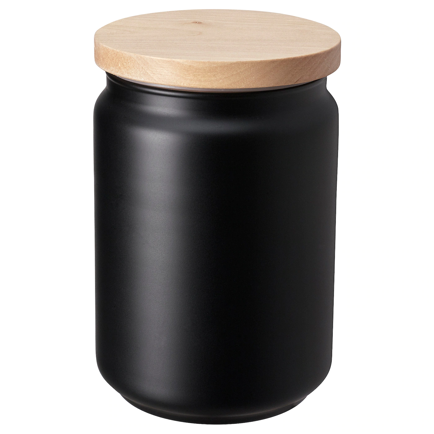 IKEA EKLATERA Jar With Lid Black 37 Oz