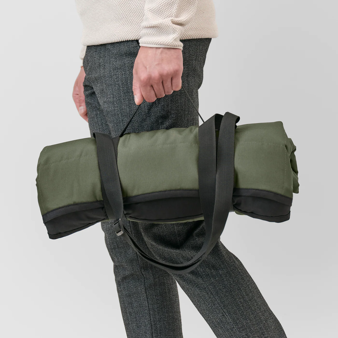 IKEA FJÄLLMOTT Picnic Blanket Deep Green/black 51 1/8x66 7/8 " - Image 3