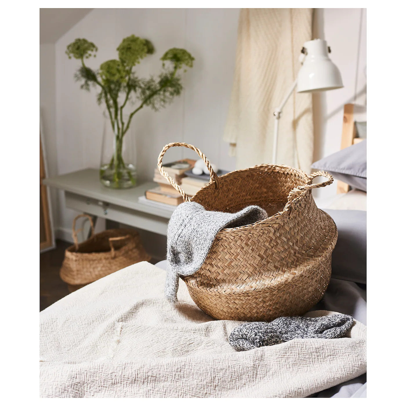IKEA FLÅDIS Basket Seagrass 9 7/8 " - Image 7