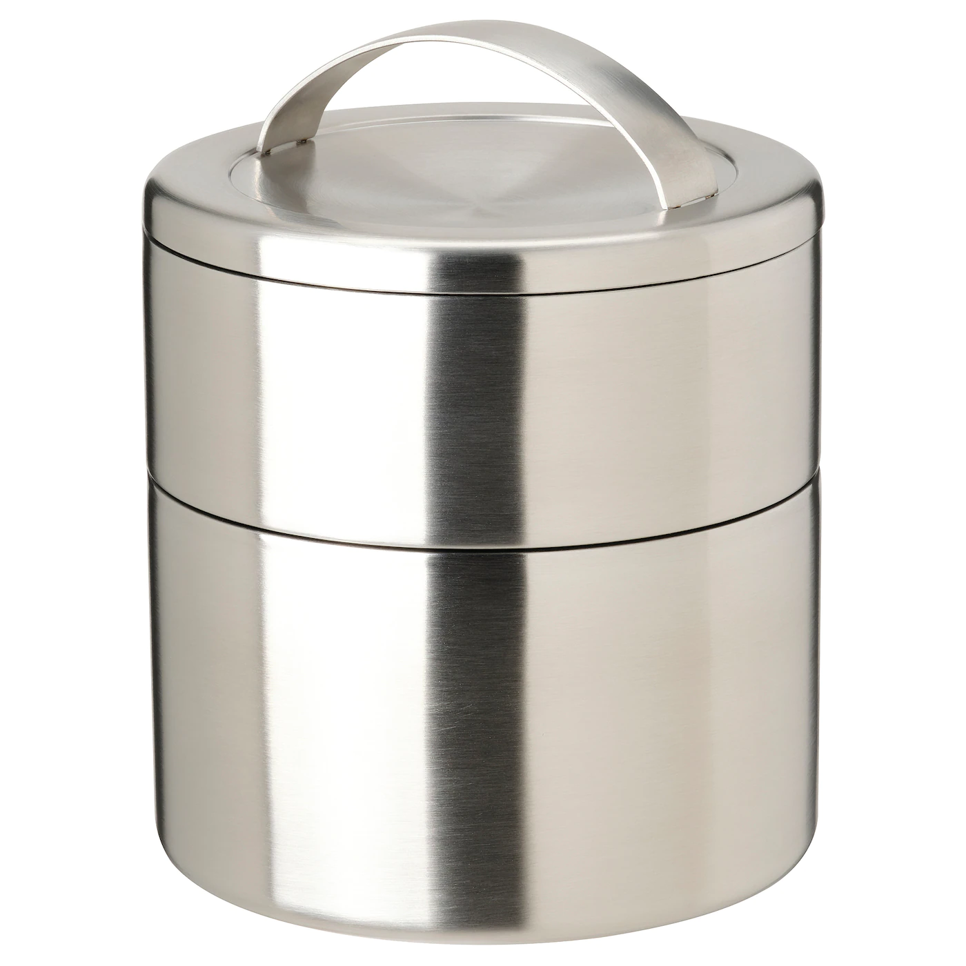 IKEA FÖRSKAFFA Insulated Tiffin Box, 2 Tiers Stainless Steel