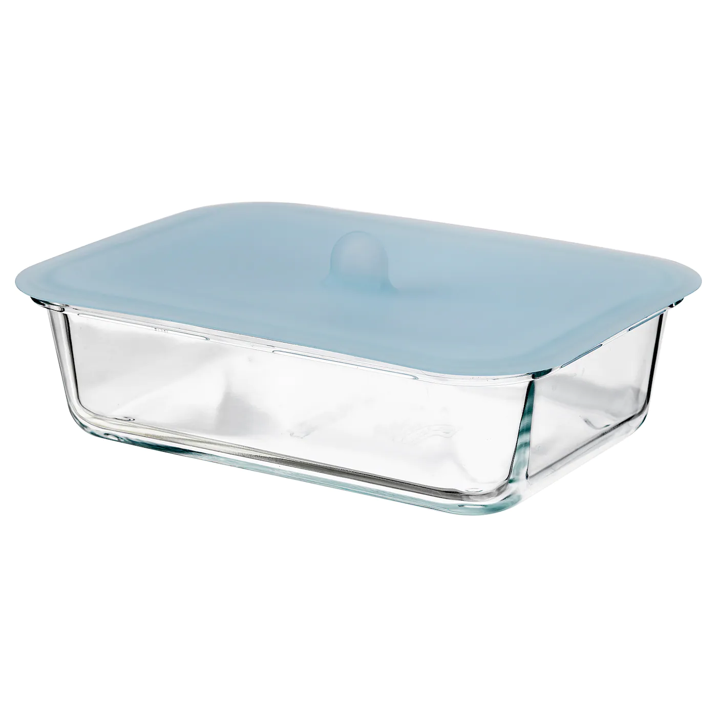 IKEA 365+ Food Container With Lid Rectangular Glass/silicone 34 Oz