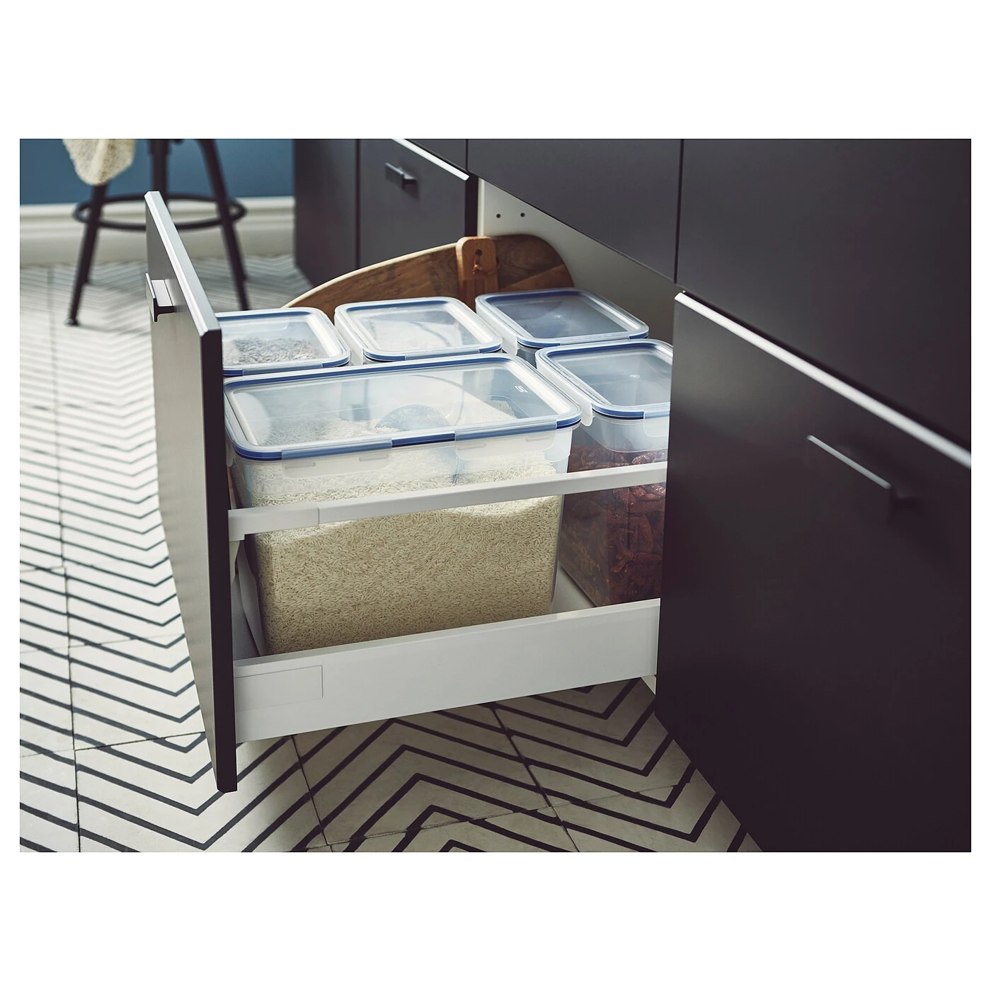 IKEA 365+ Food Container With Lid Rectangular/plastic 358 Oz Rectangular Glass/silicone - Image 4