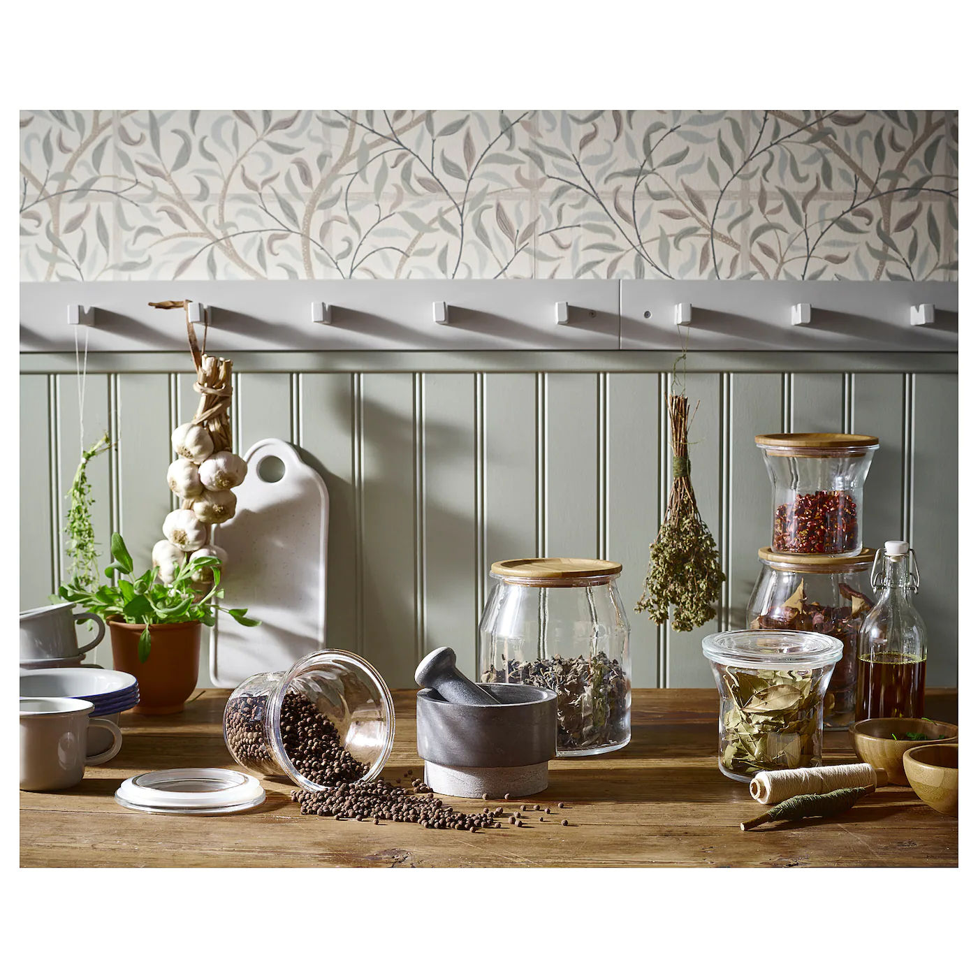 IKEA 365+ Jar With Lid Glass/bamboo 112 Oz - Image 3