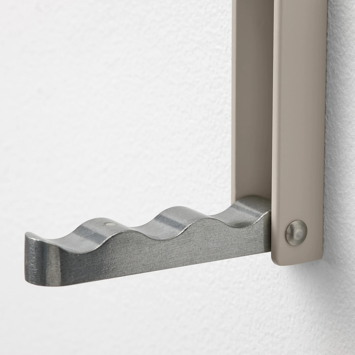 IKEA KLYKET Folding Hook Aluminum/beige - Image 3