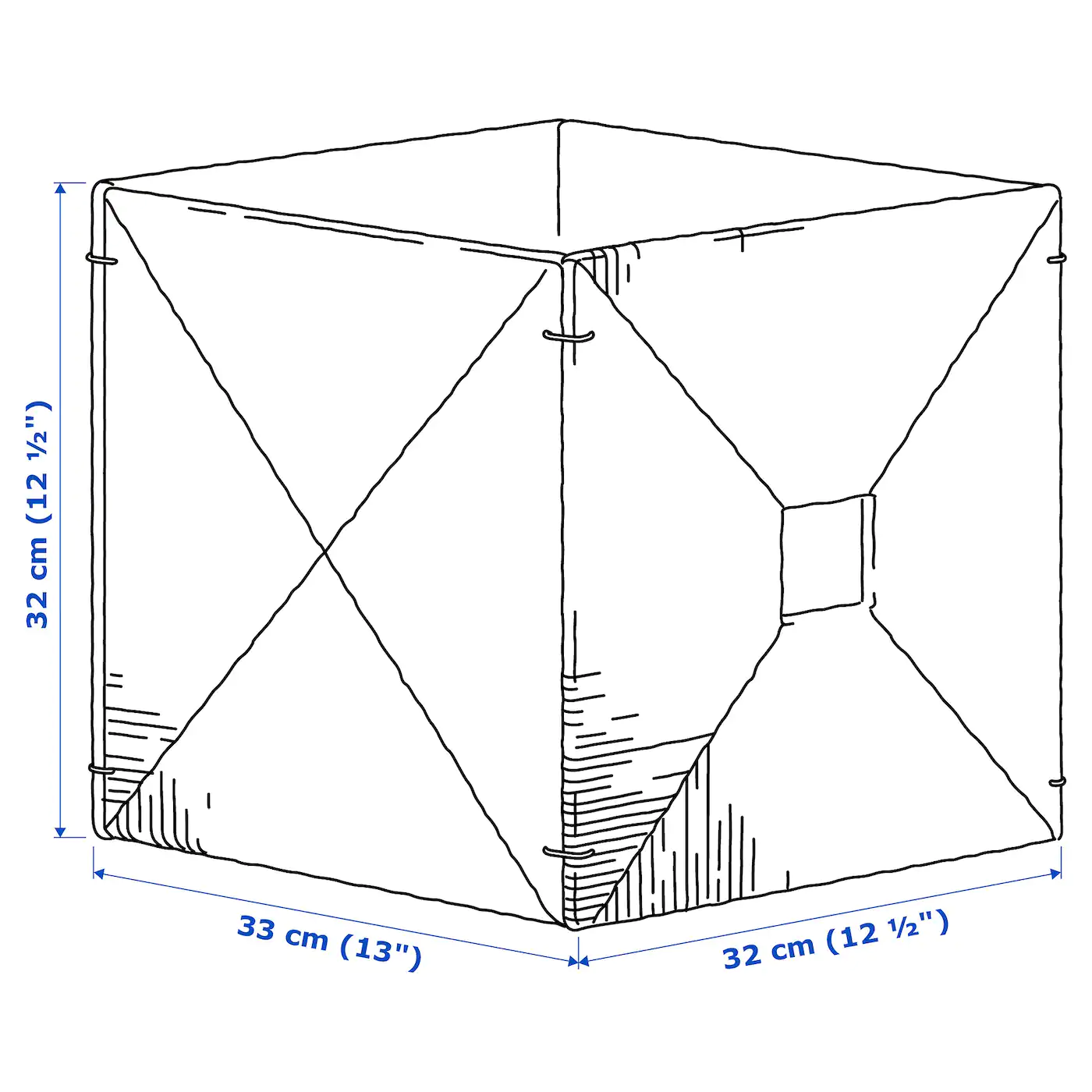 IKEA KNIPSA Basket Seagrass 12 ½x13x12 ½ " - Image 6