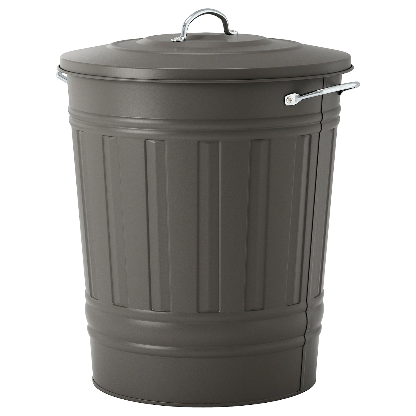 IKEA KNODD Bin With Lid Gray 11 Gallon