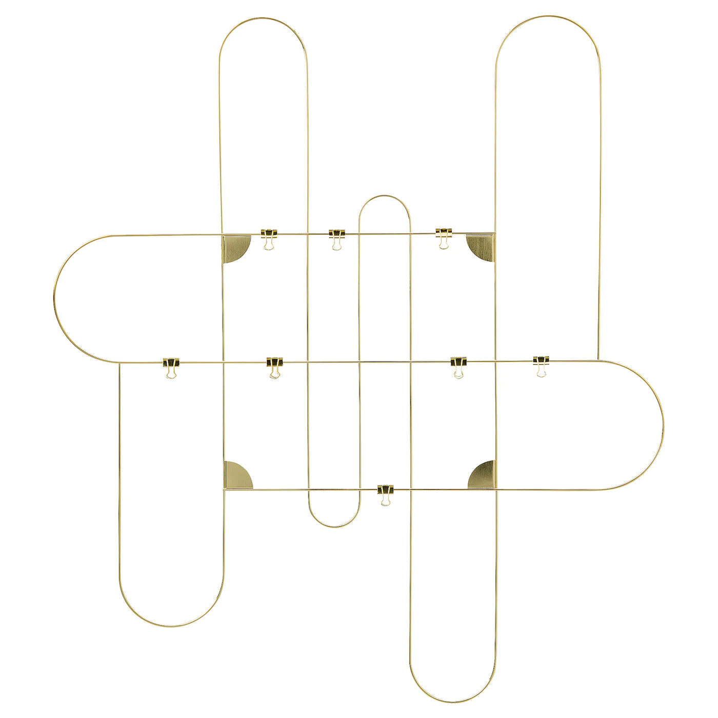 IKEA KORSMON Memo Board With Clips Gold