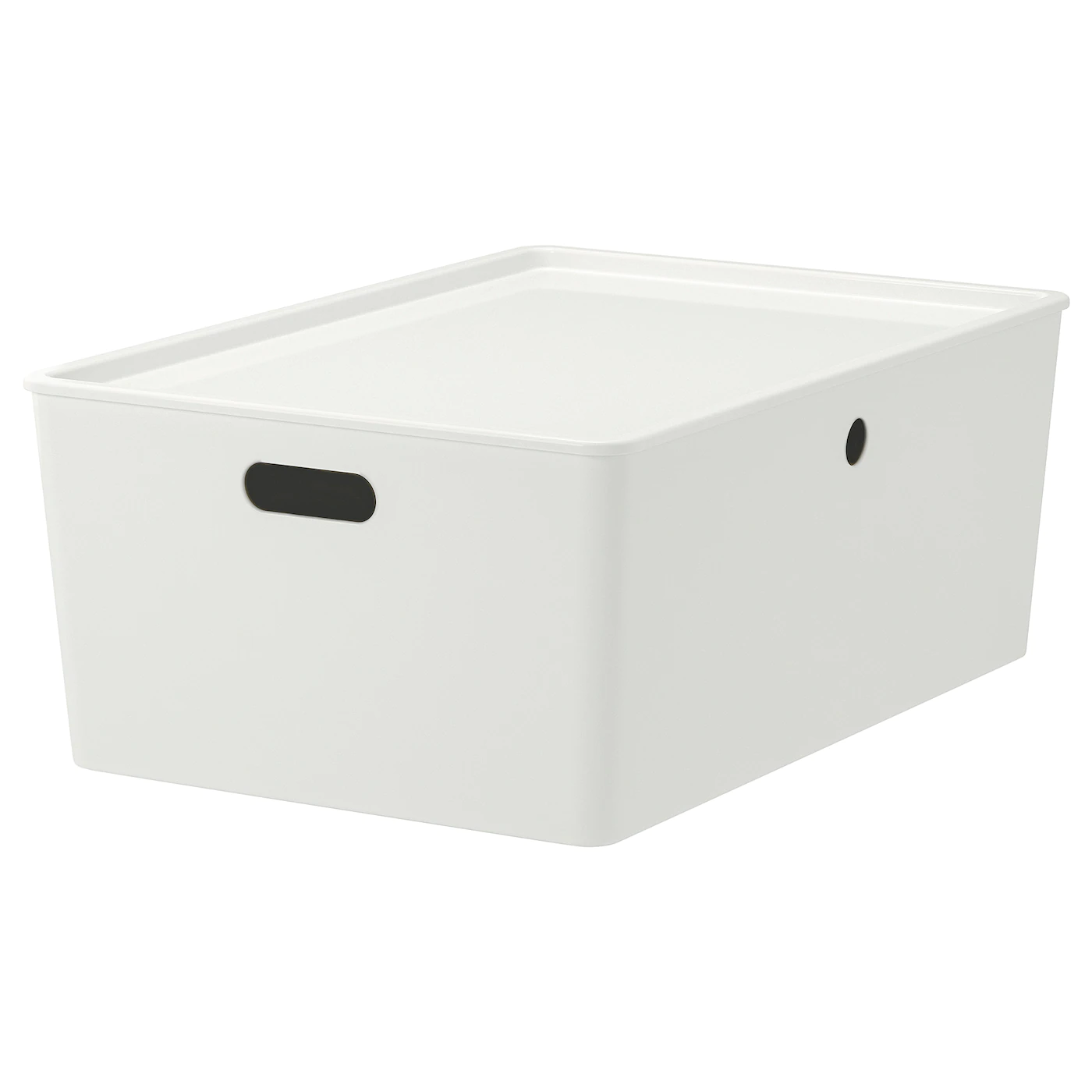 IKEA KUGGIS Box With Lid White 14 ½x21 ¼x8 ¼ "