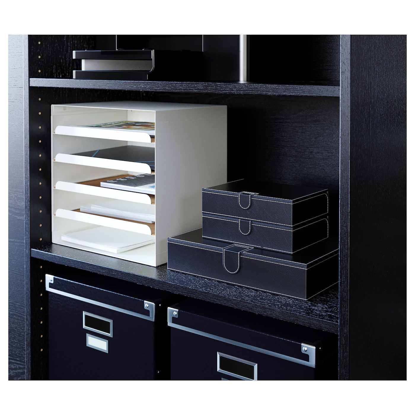 IKEA KVISSLE Letter Tray White - Image 3