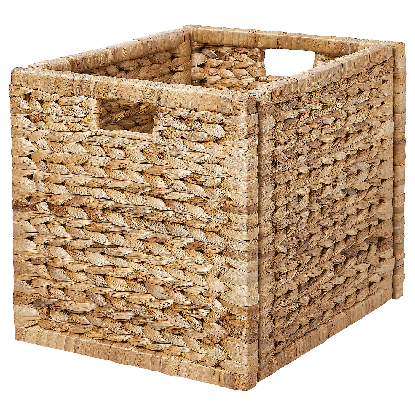 IKEA LABBSAL Basket Handmade Water Hyacinth 12 ½x13 ½x12 ½ "