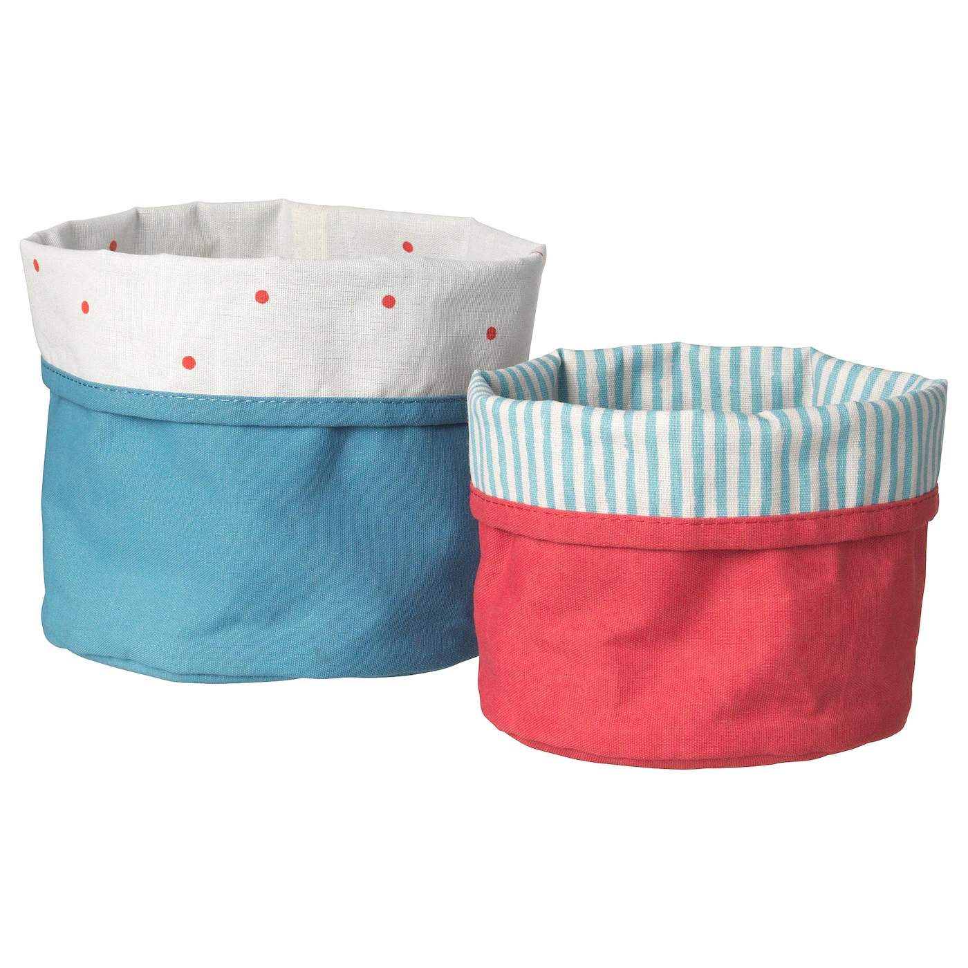 IKEA NÖJSAM Basket, Set Of 2 Red/blue