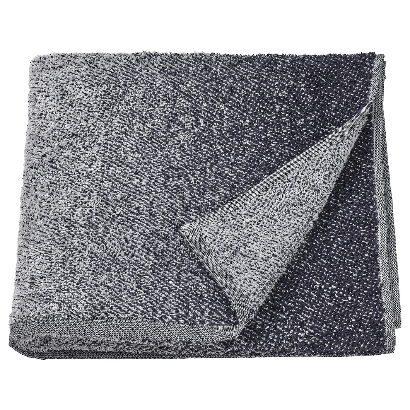 IKEA NYCKELN Bath Towel White/dark Blue 28x55 "