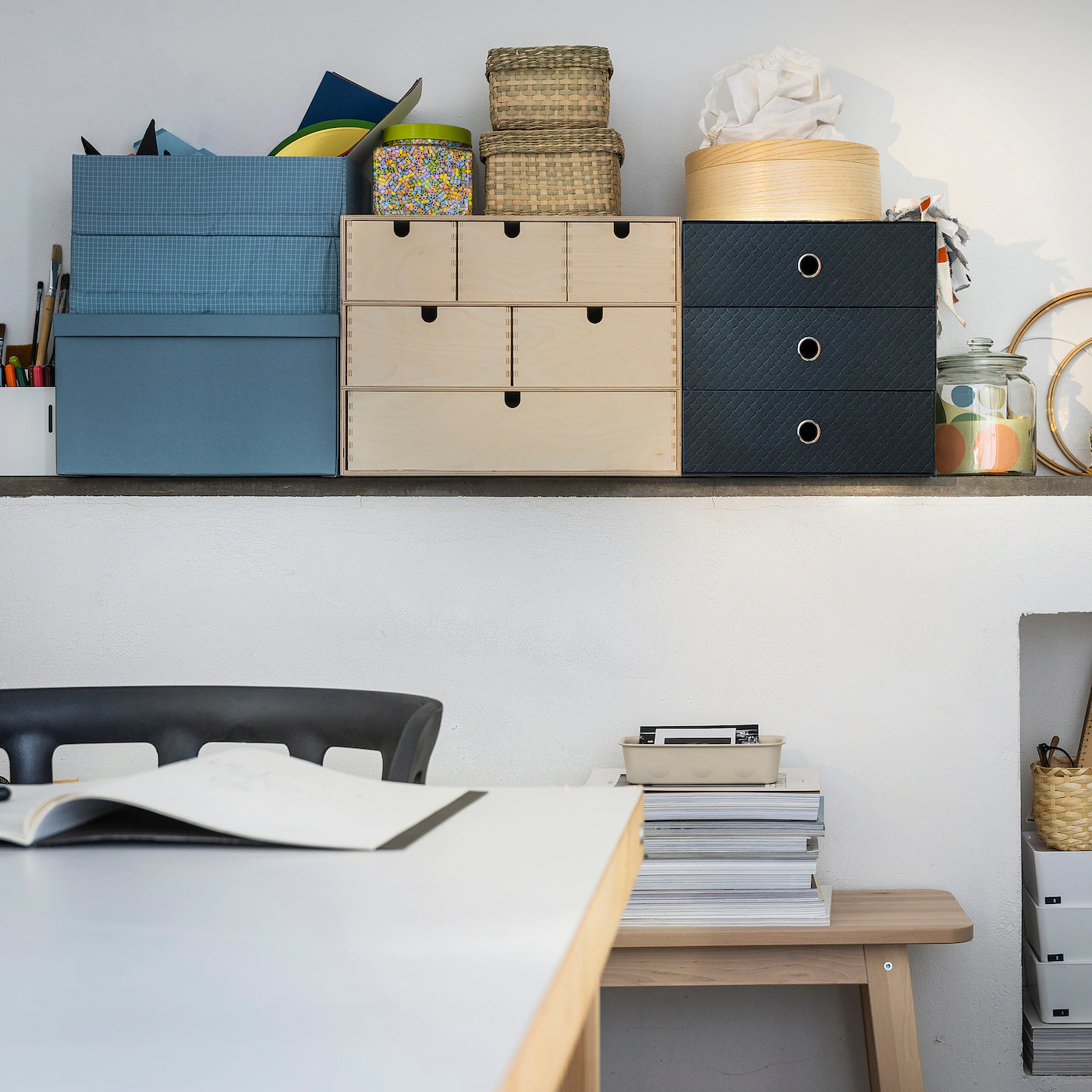 IKEA PALLRA Mini Chest With 3 Drawers Black 13x10 ¼ " - Image 4