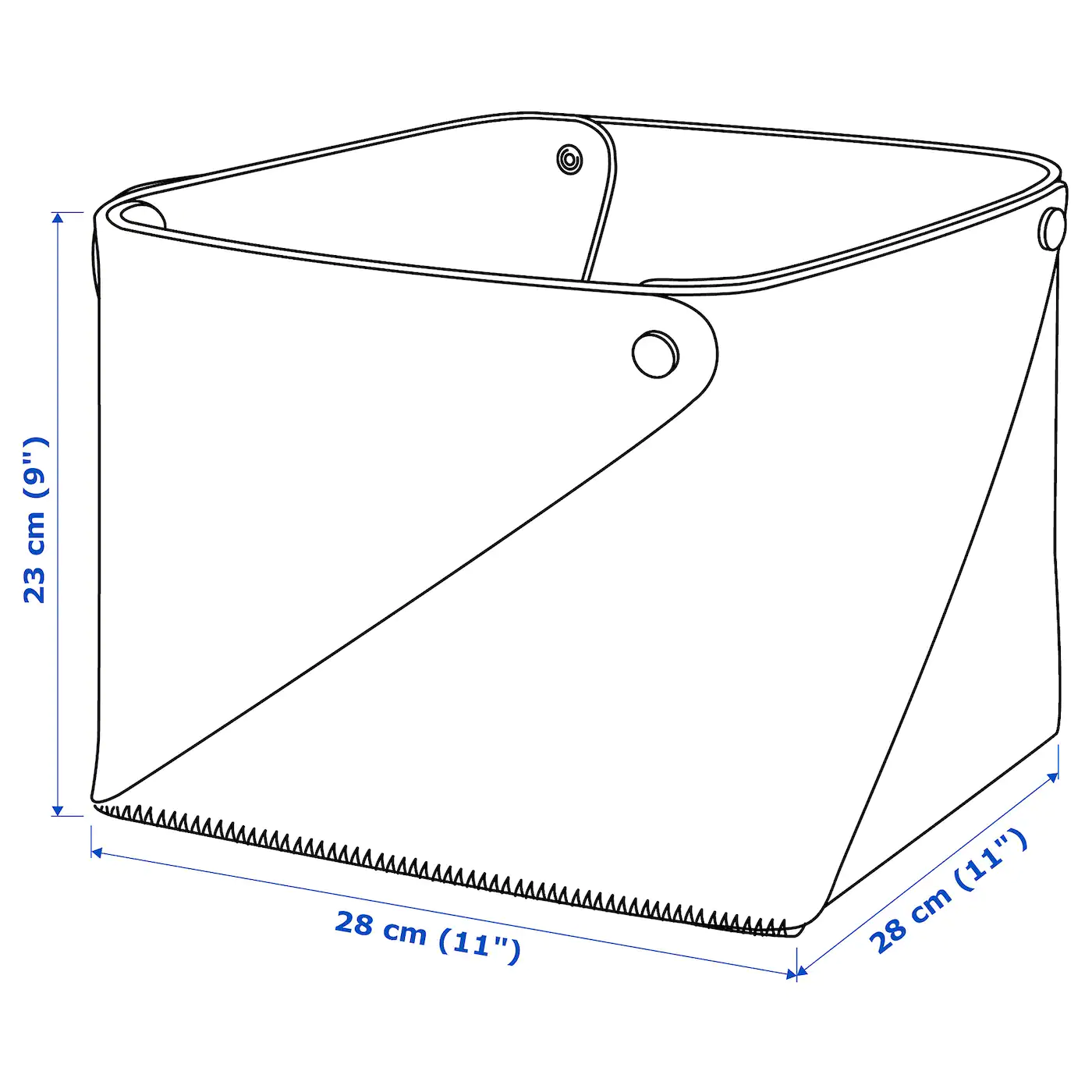 IKEA PUDDA Basket 11x11x9 " - Image 6