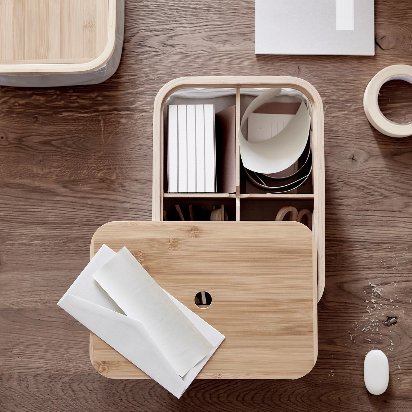 IKEA RABBLA Box With Compartments 9 ¾x13 ¾x4 " - Image 3