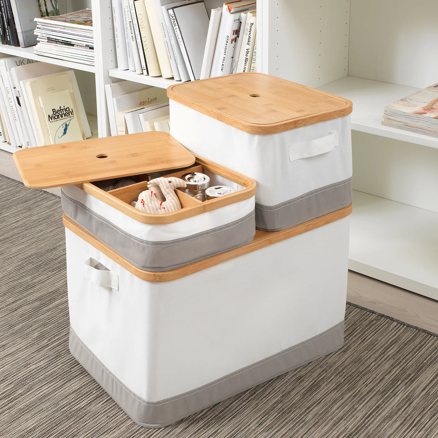 IKEA RABBLA Box With Compartments 9 ¾x13 ¾x4 " - Image 16