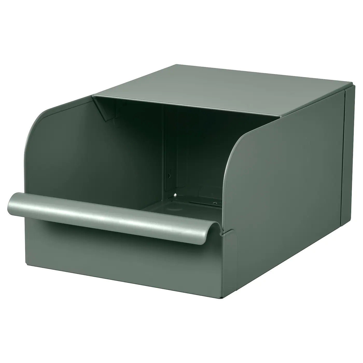 IKEA REJSA Box Graygreen/metal 7x9 ¾x5 "