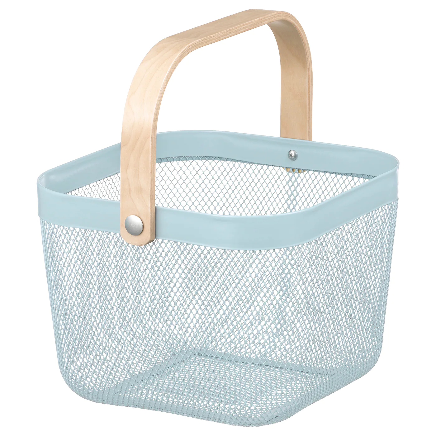 IKEA RISATORP Wire Basket Pale Blue 9 ¾x10 ¼x7 "