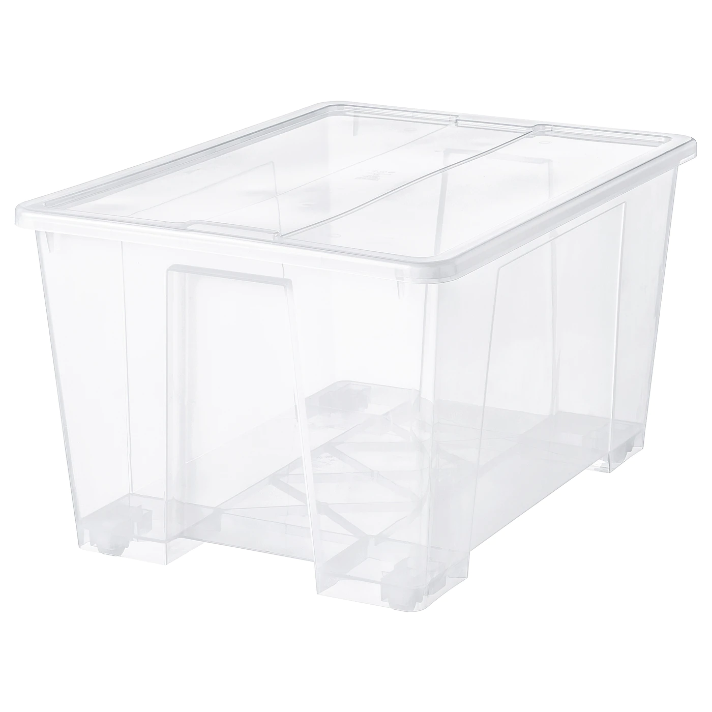 IKEA SAMLA Box With Lid Clear 31x22 ½x17 "/34 Gallon