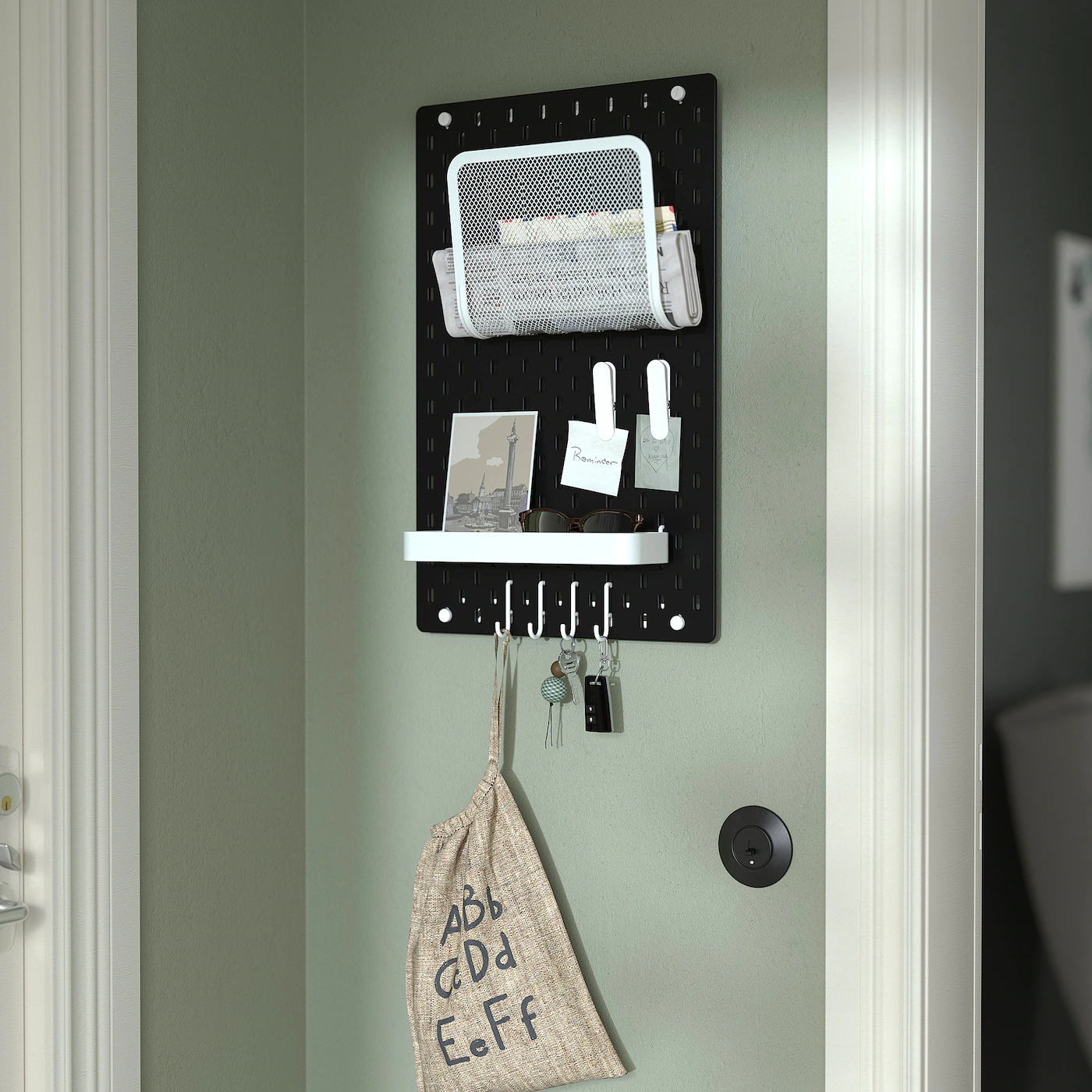 IKEA SKÅDIS Pegboard Black 14 ¼x22 " - Image 3