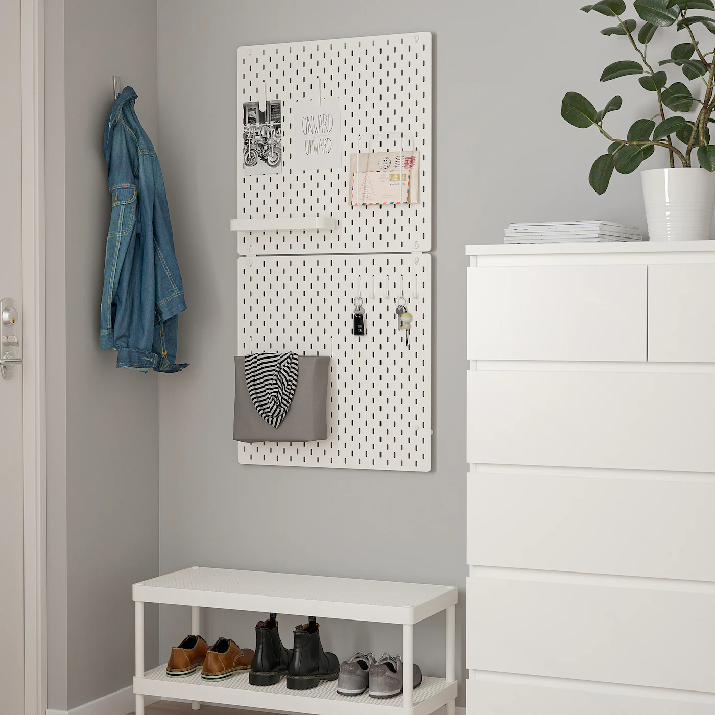 IKEA SKÅDIS Pegboard White 22x22 " - Image 5