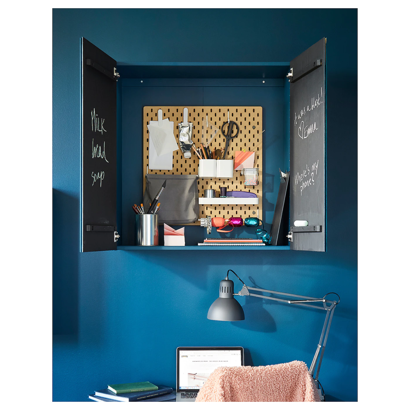 IKEA SKÅDIS Pegboard Wood 22x22 " - Image 3