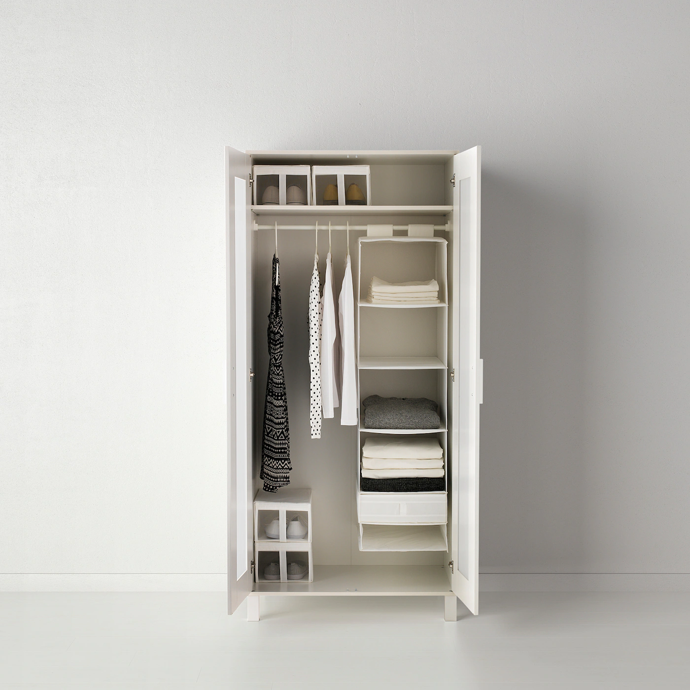IKEA SKUBB Organizer With 6 Compartments White 13 ¾x17 ¾x49 ¼ " - Image 4