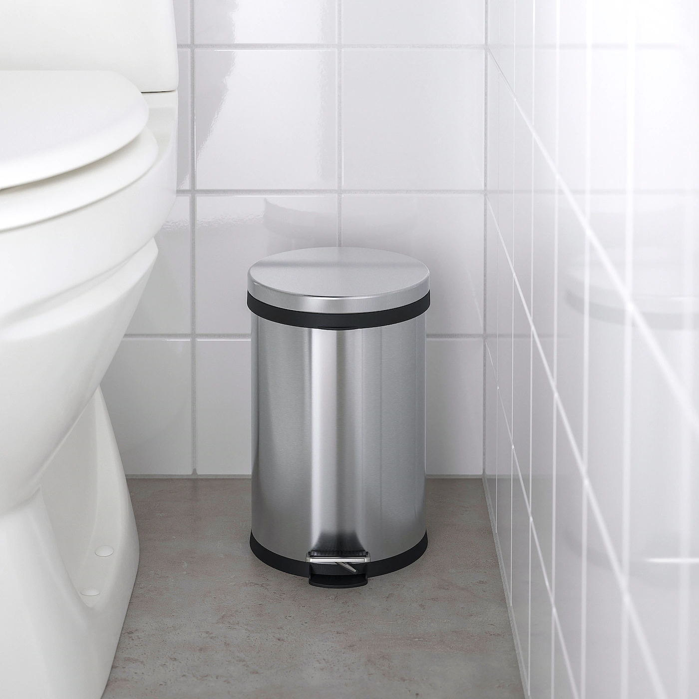IKEA SNÖRPA Pedal Bin Stainless Steel 1 Gallon - Image 7