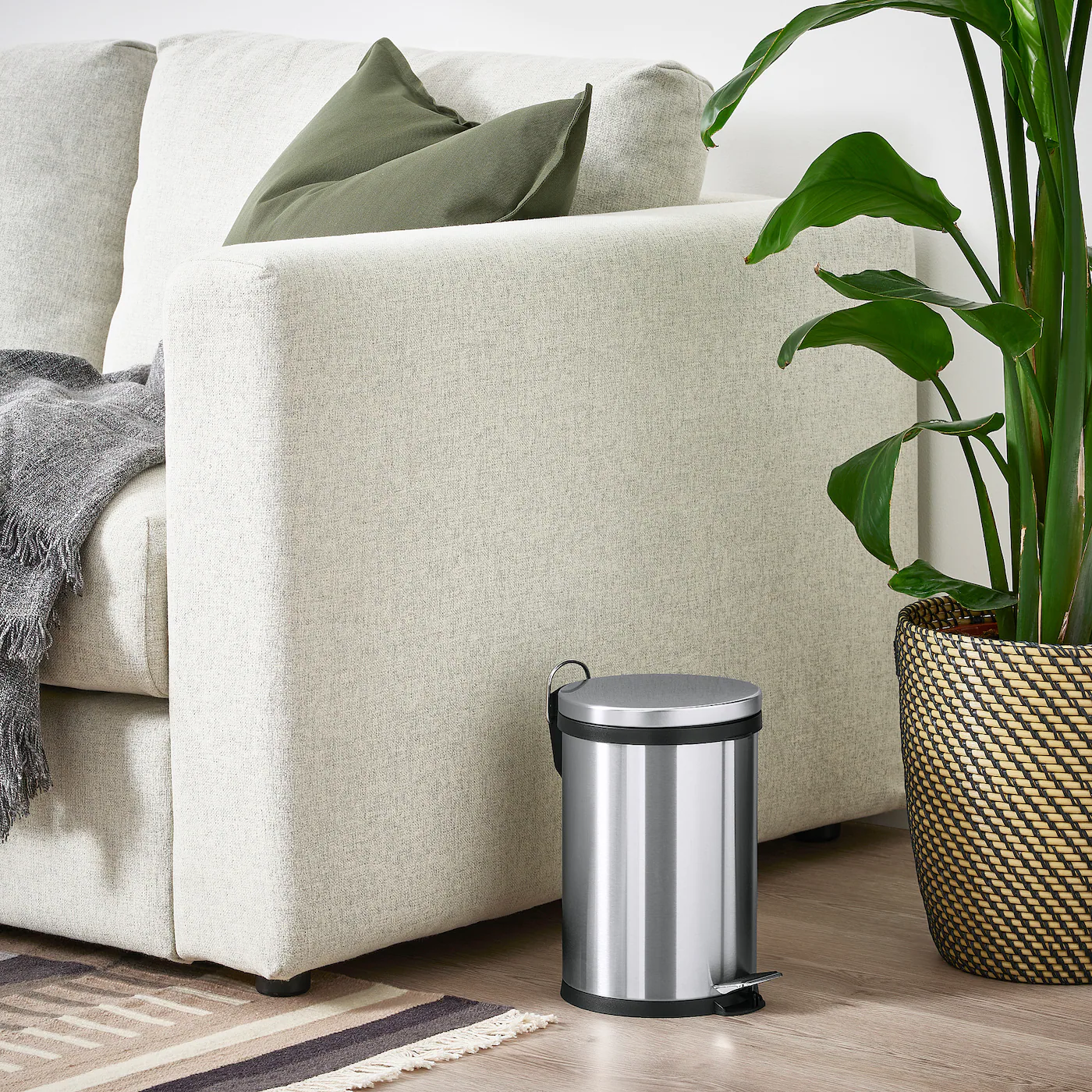 IKEA SNÖRPA Pedal Bin Stainless Steel 1 Gallon - Image 6