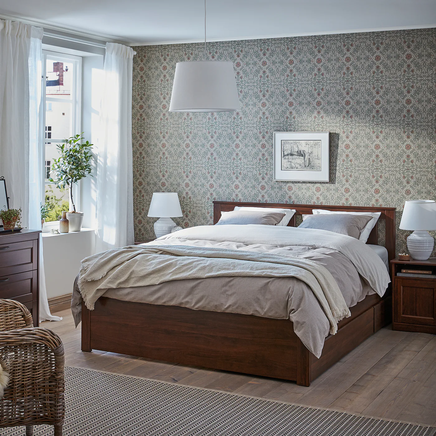 IKEA SONGESAND Underbed Storage Box, Set Of 2 Brown Queen/King - Image 4