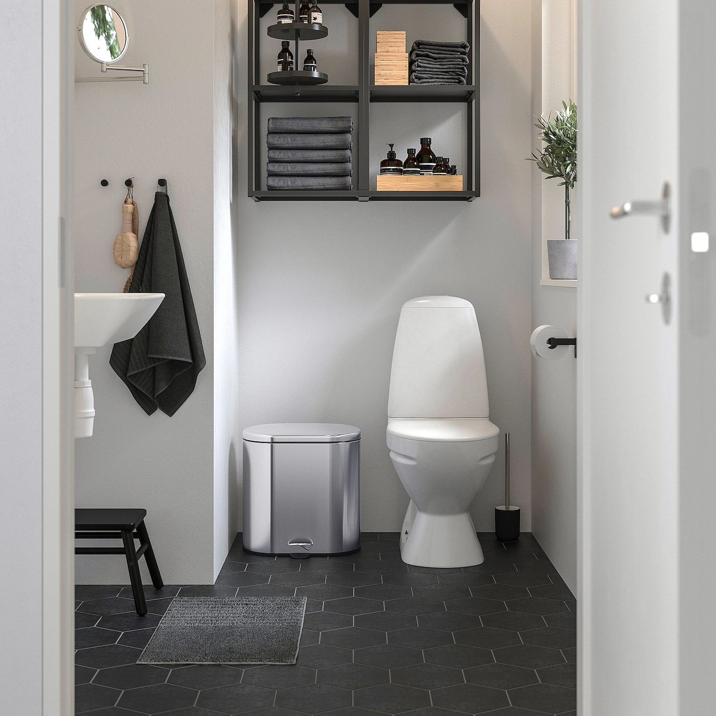 IKEA STABBEN Step Trash Can Stainless Steel 5 Gallon - Image 7