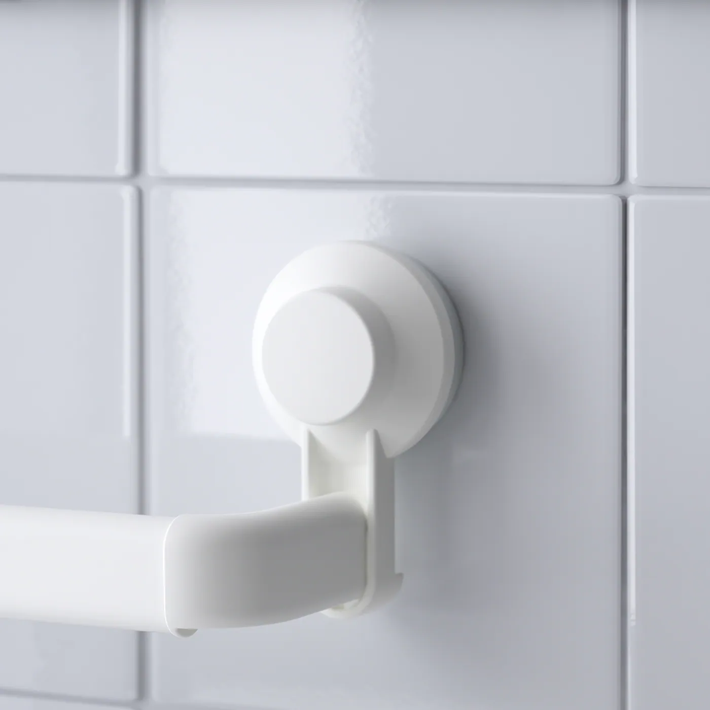 IKEA TISKEN Towel Rack With Suction Cup White - Image 6