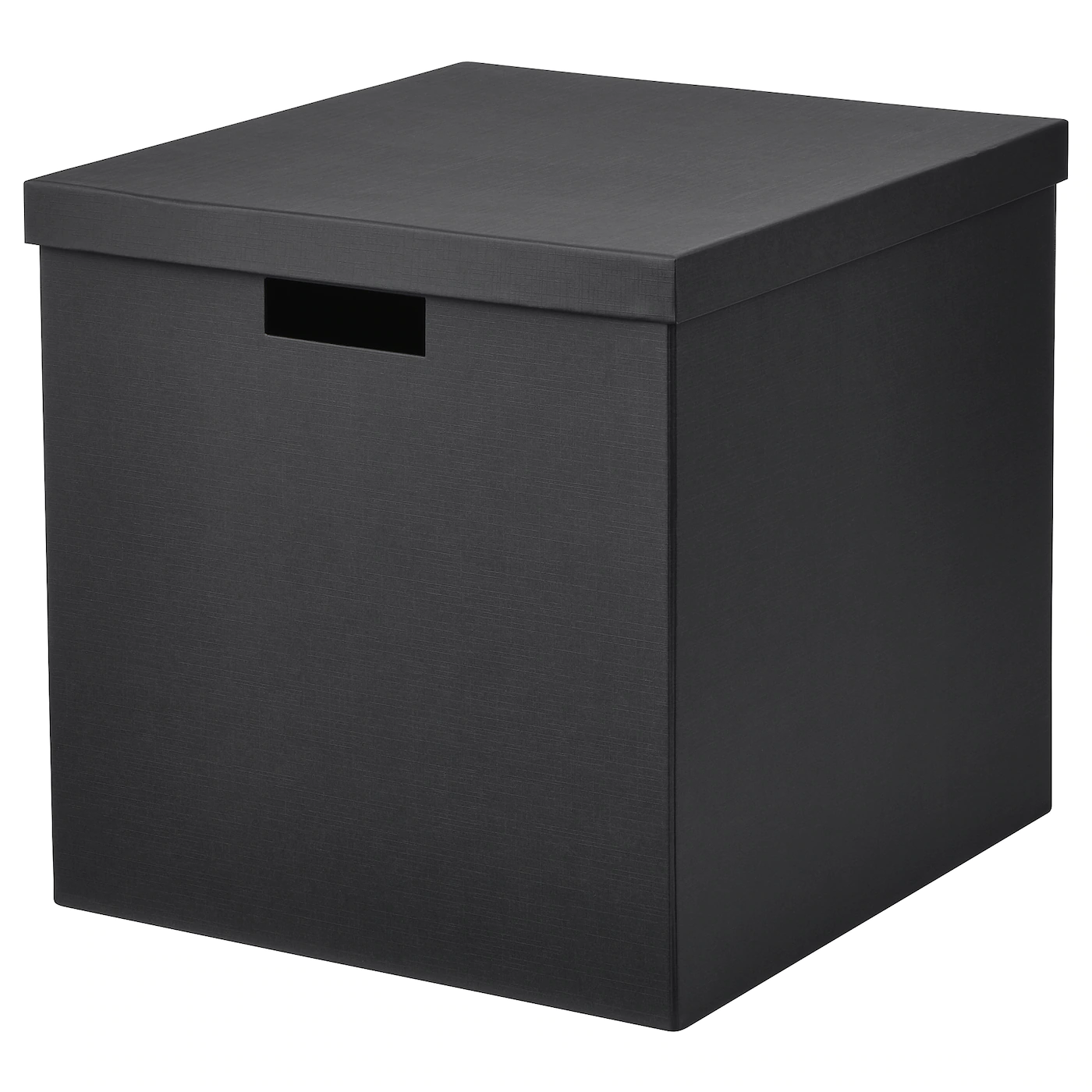 IKEA TJENA Storage Box With Lid Black 12 ½x13 ¾x12 ½ "