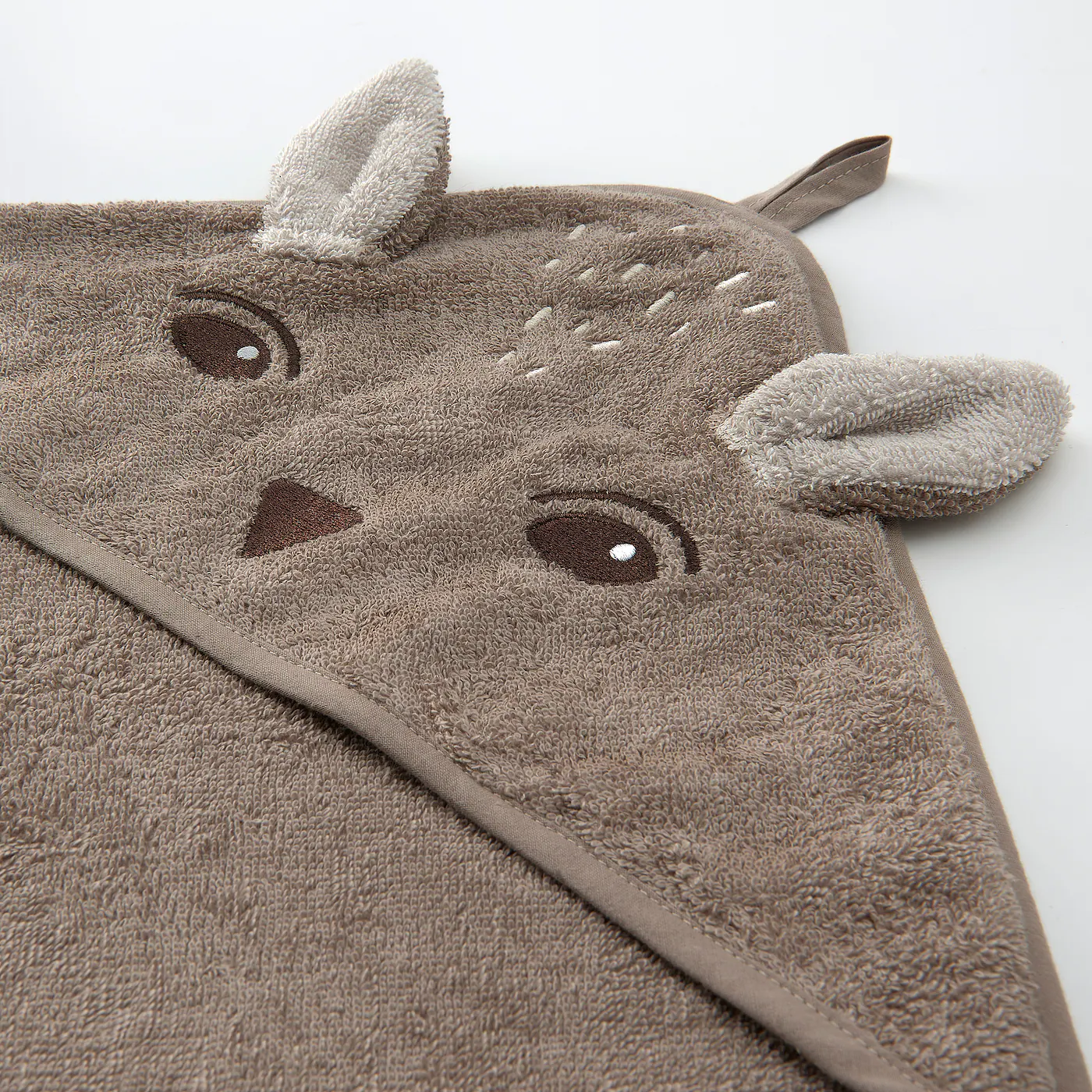 IKEA TROLLDOM Baby Towel With Hood Deer/brown 32x32 " - Image 4
