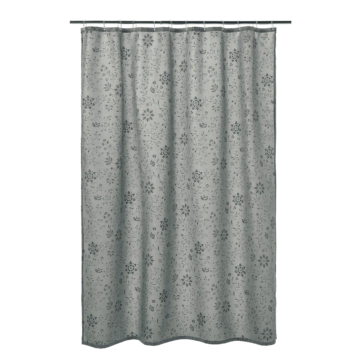 IKEA TYCKELN Shower Curtain Gray/anthracite 71x71 "