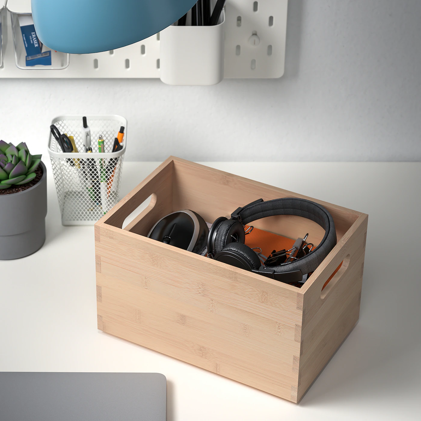 IKEA UPPDATERA Storage Box Light Bamboo 6 ¼x9 ½x6 " - Image 4