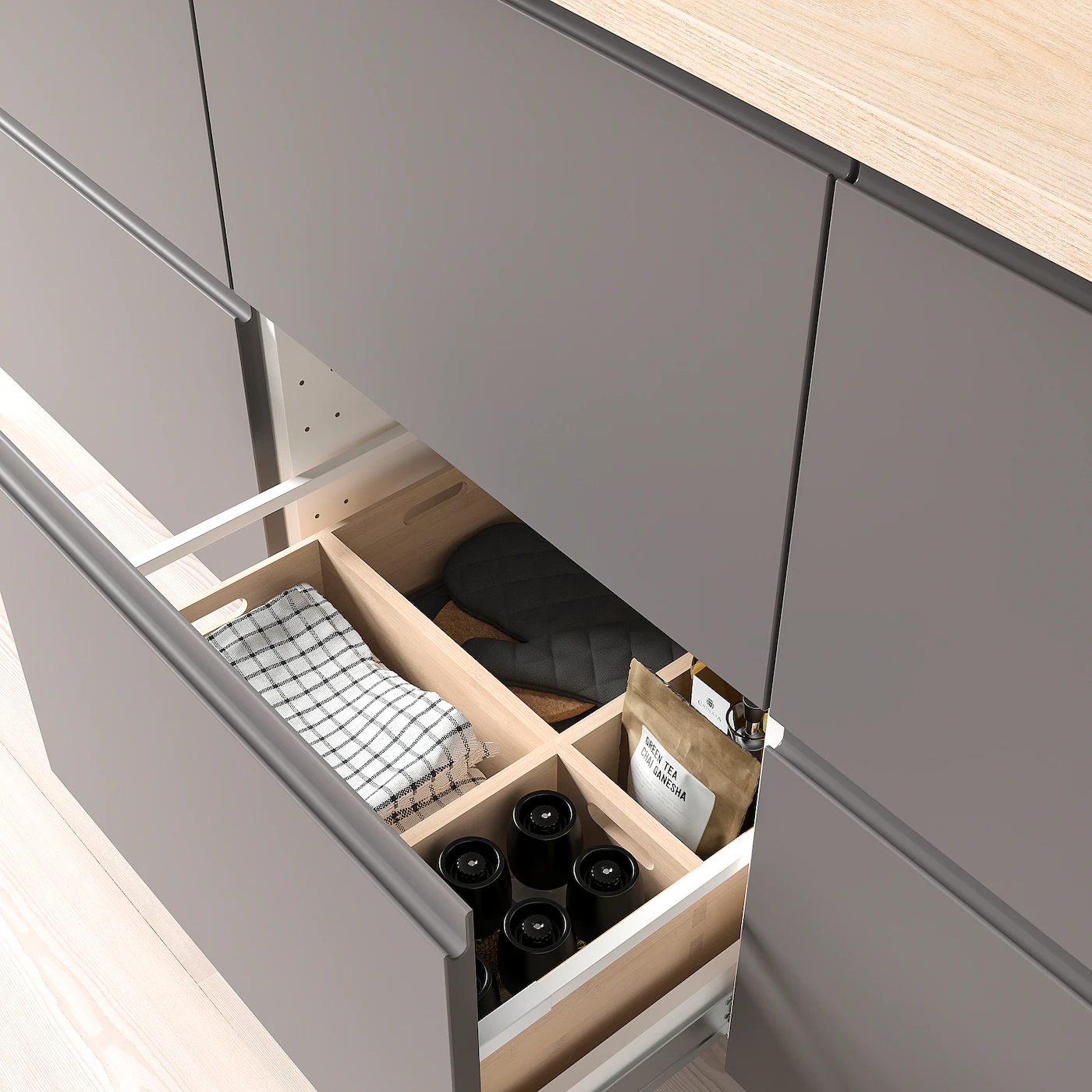 IKEA UPPDATERA Storage Box Light Bamboo 6 ¼x9 ½x6 " - Image 5