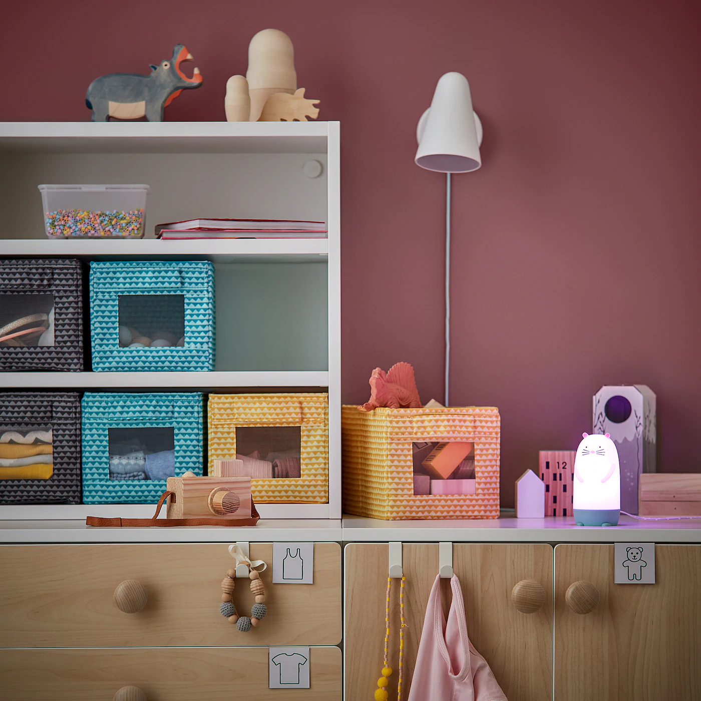 IKEA UPPRYMD Box Black Yellow/turquoise 7x10 ¾x6 ¾ " - Image 5