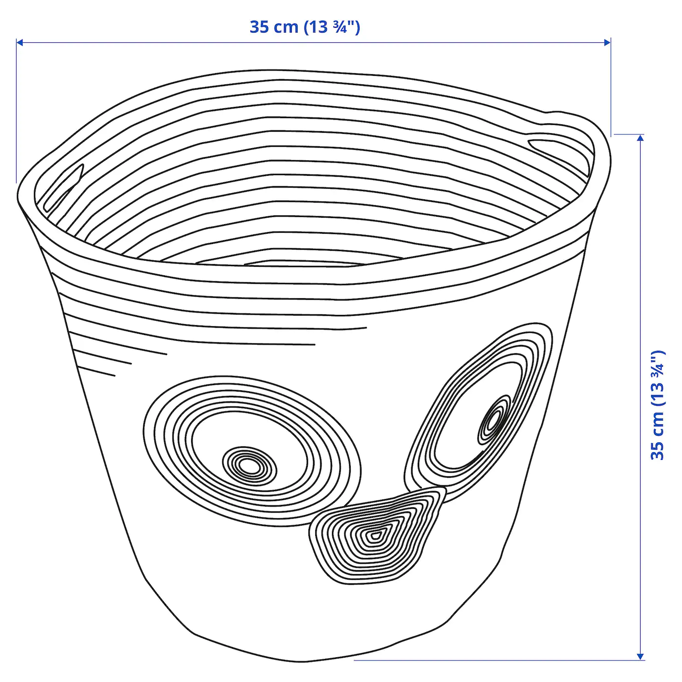 IKEA UPPSTÅ Storage Bag Braided/green 13 ¾ " - Image 7