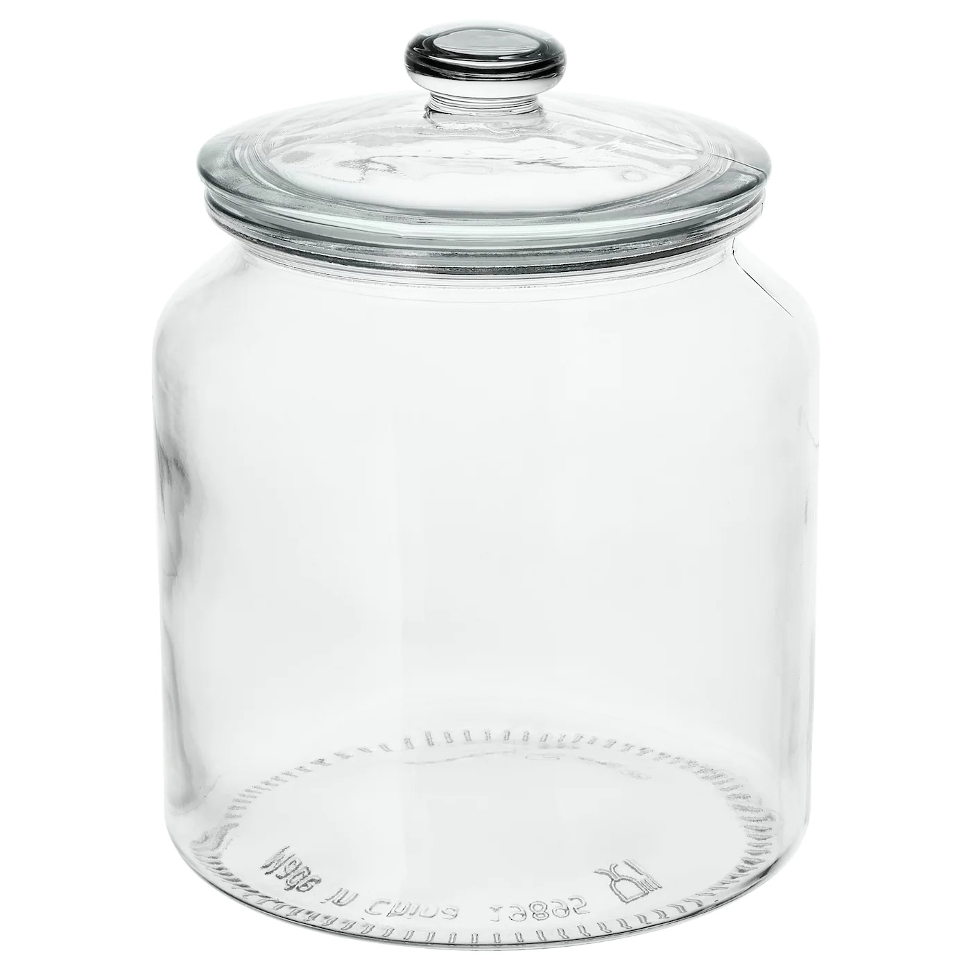 IKEA VARDAGEN Jar With Lid Clear Glass 64 Oz