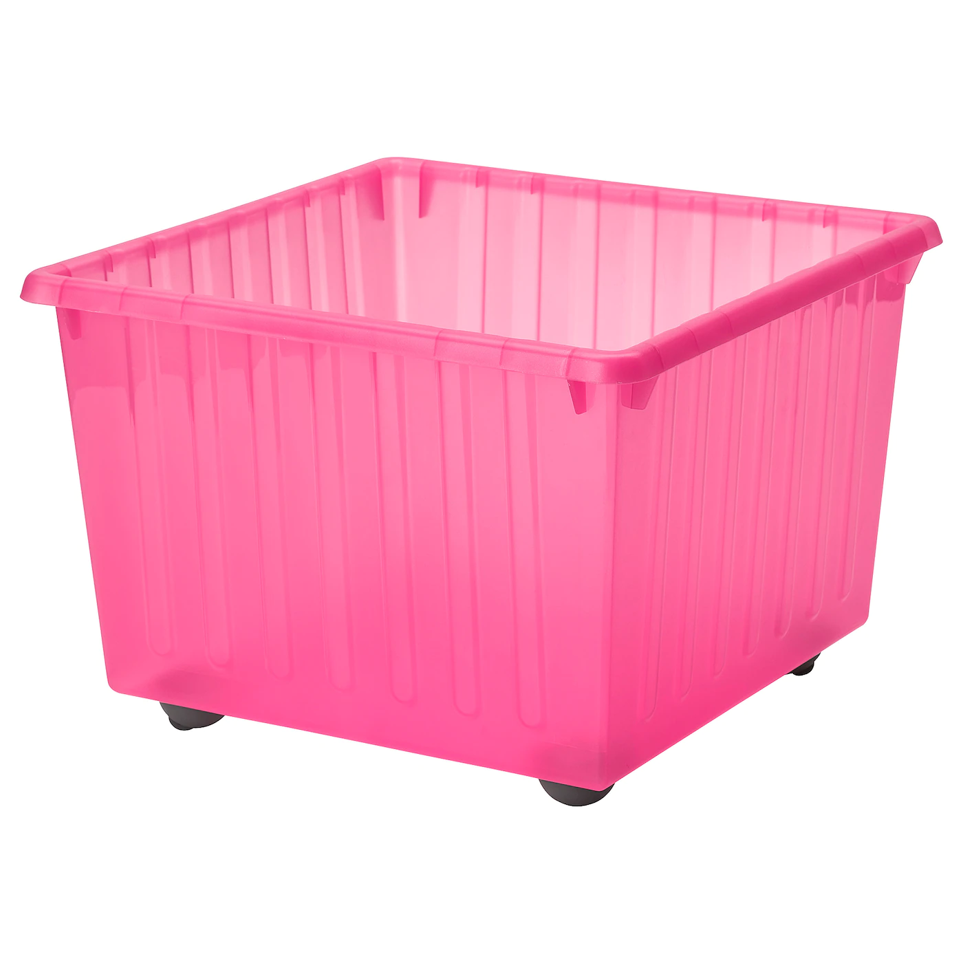 IKEA VESSLA Storage Crate With Casters Light Pink 15 ¼x15 ¼ "